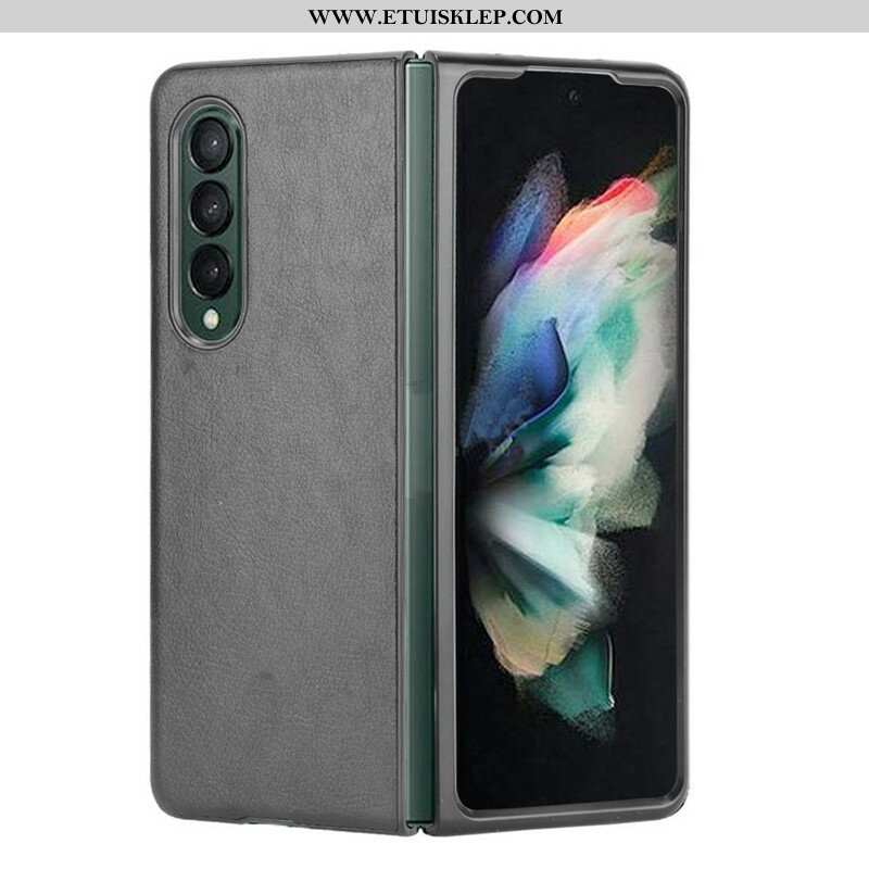 Etui do Samsung Galaxy Z Fold 3 5G Efekt Skóry Liczi